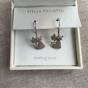 Stella Picciotto sterling angel earrings